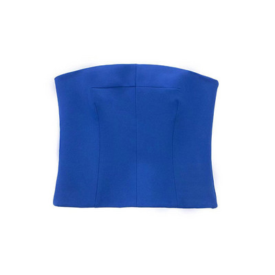 Γυναικείες φόρμες 2022 Spring Traf Blazer OL Μπλε μπουφάν + μακρύ παντελόνι 2 τεμαχίων Επίσημο σετ Za Co Ord Κομψά επαγγελματικά ρούχα