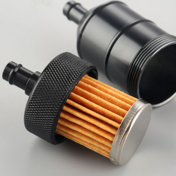 Φίλτρο καυσίμου μοτοσικλέτας γενικής χρήσης 8 mm Βενζίνη αυτοκινήτου Ενσωματωμένο ντίζελ για σκούτερ μοτοσικλετών Φίλτρα καυσίμου αλουμινίου χρωμίου 5 χρωμάτων