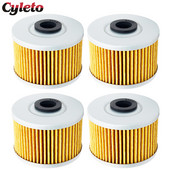 Filtru de ulei Cyleto 1/2/4 buc pentru Kawasaki KLX110 KLX125 KLX250 KLX 125 250 D-Tracker KLX140 KLX150 KLX250R KLX250S KLX300R KLX450R