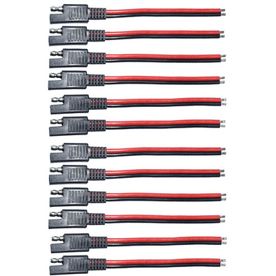 6 TK SAE Power Automotive pikenduskaabel 14AWG 15CM 2 kontaktiga SAE-pistikukaabliga Kiire lahtiühendamise pikenduskaabel