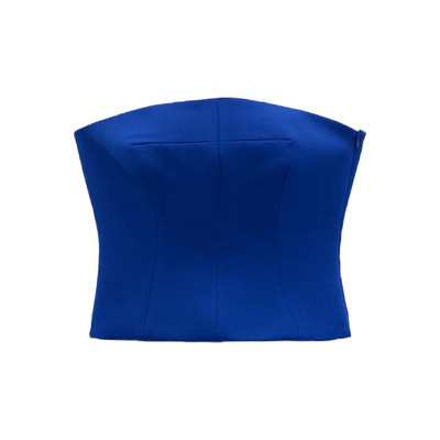 Ανοιξιάτικο νέο γυναικείο ευέλικτο μπλέιζερ με διπλό στήθος με ίσιο λαιμό και ίσιο μπλέιζερ με ψηλή μέση