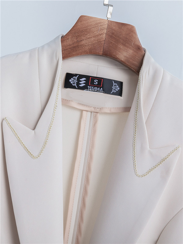 Naiste bleiser šikk kevadpükste ülikonna komplekt, mis koosneb kahest moetükist naistele Mint Rohelised pükskostüümid, naiste töövorm