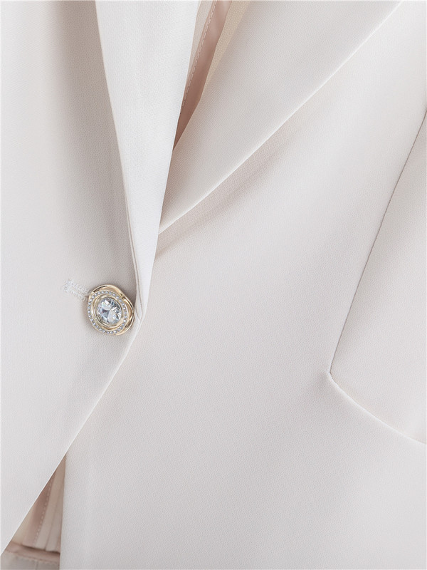 Naiste bleiser šikk kevadpükste ülikonna komplekt, mis koosneb kahest moetükist naistele Mint Rohelised pükskostüümid, naiste töövorm