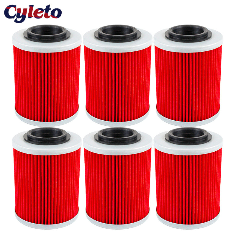 Φίλτρο λαδιού μοτοσυκλέτας 2/4/6 τεμ. Cyleto για BRP CAN-AM Renegade 800 850 1000 800R 1000R Outlander MAX 330 400 L 450 500 570 650