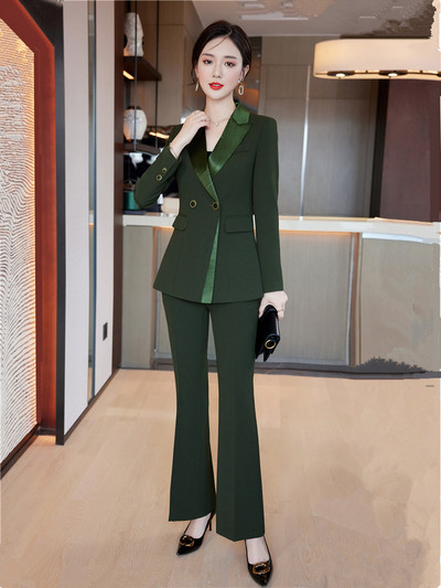 Γυναικείο κομψό σετ 2 τεμαχίων blazer κομψό με κοστούμια παντελόνι Γυναικείες κομψές επίσημες φόρμες Za Business Kit Στολή γραφείου