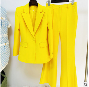 2021 naiste kevadine sügisene bleiser+püksid kaheosaline komplekt naiste vabaaja ülikond