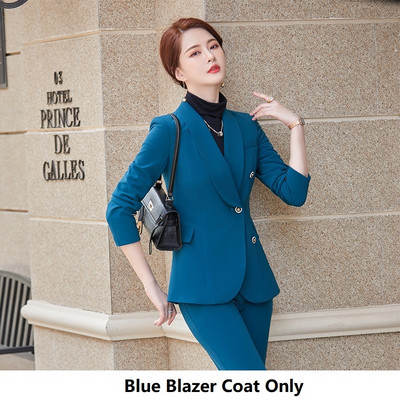 Naised Professionaalsed ärirõivad Vormiriietus Disainid Pükskostüümid Pidulik OL Sügistalv Naiste Kontor bleiserid Pükstekomplekt