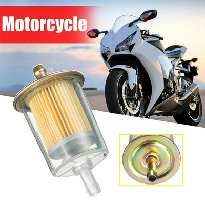 Universāls motociklu automašīnu degvielas gāzes filtrs Dzinējs Inline Carb degvielas gāzes filtrs Auto Auto piederumi