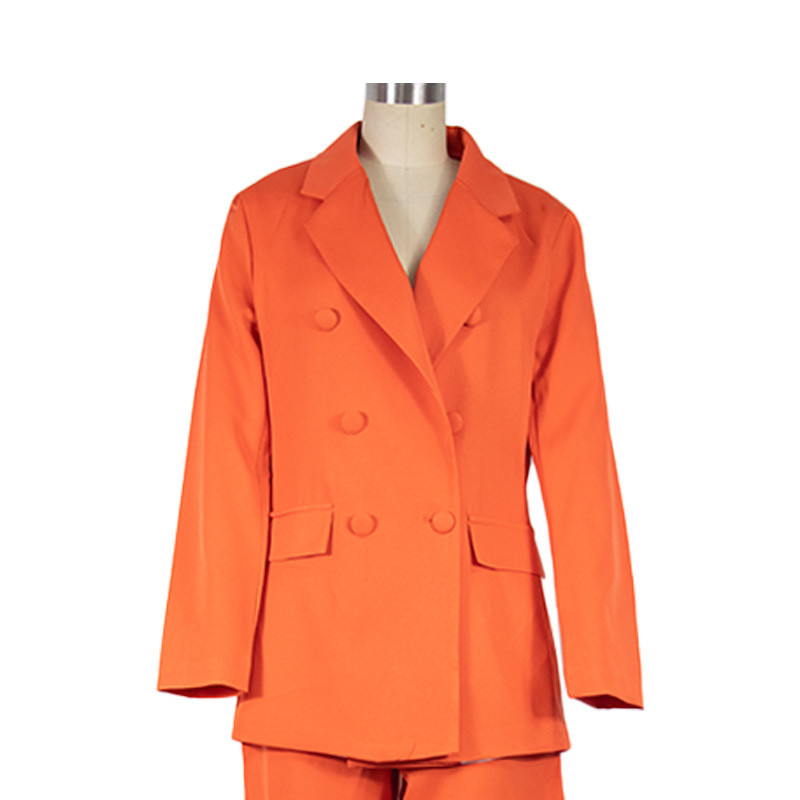 2022. aasta sügis ja talv uus ülikond jakk Juhuslik laia säärega pükste ülikond, 2-osaline komplekt naiste jope ja pükste komplekt naiste ülikond