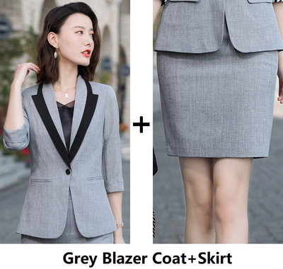 Costume de afaceri formale pentru femei, primăvară, vară, pantaloni cu jumătate de mânecă, stiluri profesionale OL, îmbrăcăminte de lucru, set de pantaloni, blazere