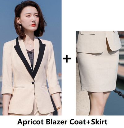 Costume de afaceri formale pentru femei, primăvară, vară, pantaloni cu jumătate de mânecă, stiluri profesionale OL, îmbrăcăminte de lucru, set de pantaloni, blazere
