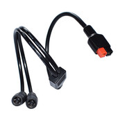 Cablu mufă de alimentare DC8.0mm cu două adaptoare DC8mm compatibil cu stâlp de alimentare Andersons 19.3 inch/49cm pentru generator portabil