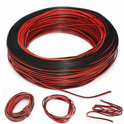 10m Electrical Wire 2 Pin LED Strip Cable Red Black Connector 5V 12V Flexible Extension Cable For Lamp Bulb Light Automotive