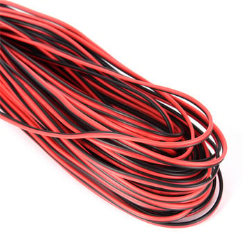 1PC 2Pin 10m Cars Motorcycle Electric Wire καλώδιο Κόκκινο/Μαύρο σύνδεσμος για Led Light Ανθεκτικό