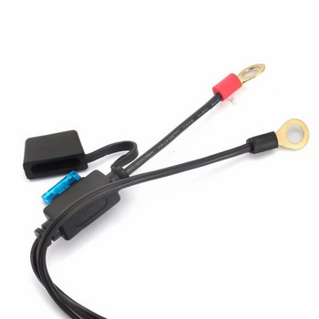 Адаптер за USB кабел за зареждане на батерия за мотоциклет Водоустойчиво USB зарядно устройство Стенен зарядно устройство Безопасност Надеждно зареждане на батерия USB кабел 12V