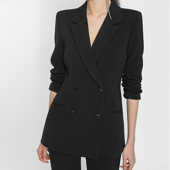 Aelegantmis Office Lady Two Pieces Set Women Vintage High Quality Blazer Pant Suits Бизнес назъбени ежедневни панталони костюми OL