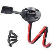 Solar Weatherproof SAE Socket Sidewall Port, SAE Quick Cable Connect Solar Panel Mount for Motorcycle Generator Battery Charger