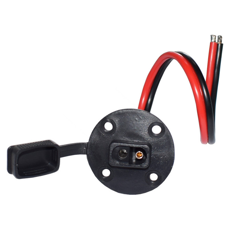 Solar Weatherproof SAE Socket Sidewall Port, SAE Quick Cable Connect Solar Panel Mount for Motorcycle Generator Battery Charger