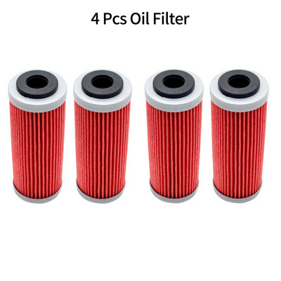 4/6Pcs Φίλτρο λαδιού μοτοσικλέτας AHL For SX SXF SXS -FR XCF XCF-W XCW SMR 250 350 400 450 505 530 2007-2016