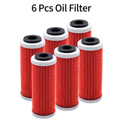 4/6Pcs Φίλτρο λαδιού μοτοσικλέτας AHL For SX SXF SXS -FR XCF XCF-W XCW SMR 250 350 400 450 505 530 2007-2016