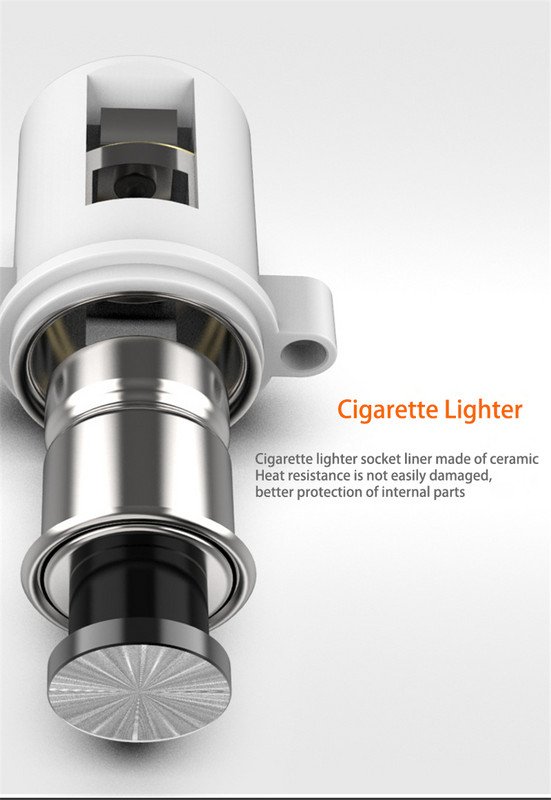 QC 3.0 Quick Charge 5V 3.0A/1.5A Dual USB αναπτήρας τσιγάρων μοτοσικλέτας Φορτιστής USB με ένδειξη χρόνου βολτόμετρου με διακόπτη On/Off