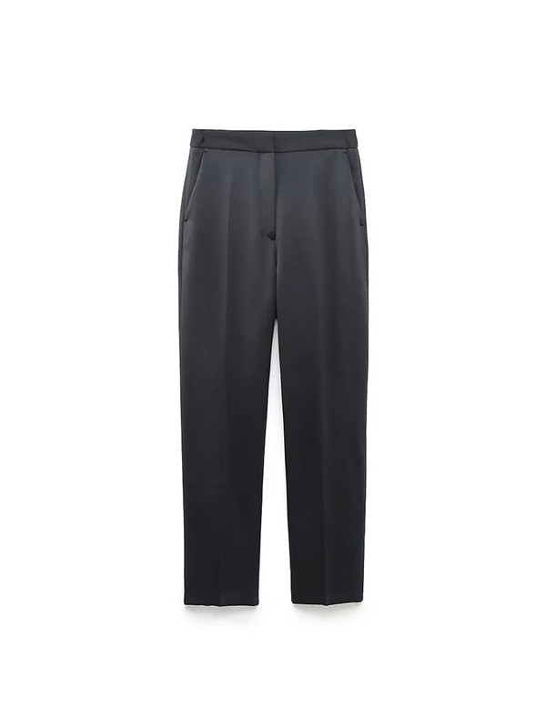 Γυναικεία TRAF Σετ 2 τεμαχίων Blazer Fashion με ριγέ μπλούζες με ρουχαλό, μπουστάκι + παντελόνι Κοστούμια Μόδα Επίσημα γυναικεία κοστούμια