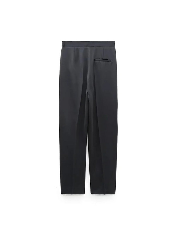 Γυναικεία TRAF Σετ 2 τεμαχίων Blazer Fashion με ριγέ μπλούζες με ρουχαλό, μπουστάκι + παντελόνι Κοστούμια Μόδα Επίσημα γυναικεία κοστούμια