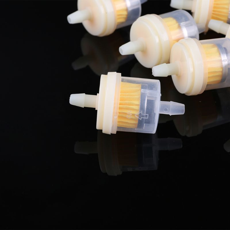 10x 4/25`` 4mm voolik Mootorratta tõukeratta bensiinifilter läbipaistev sisemine gaas kütus Uus