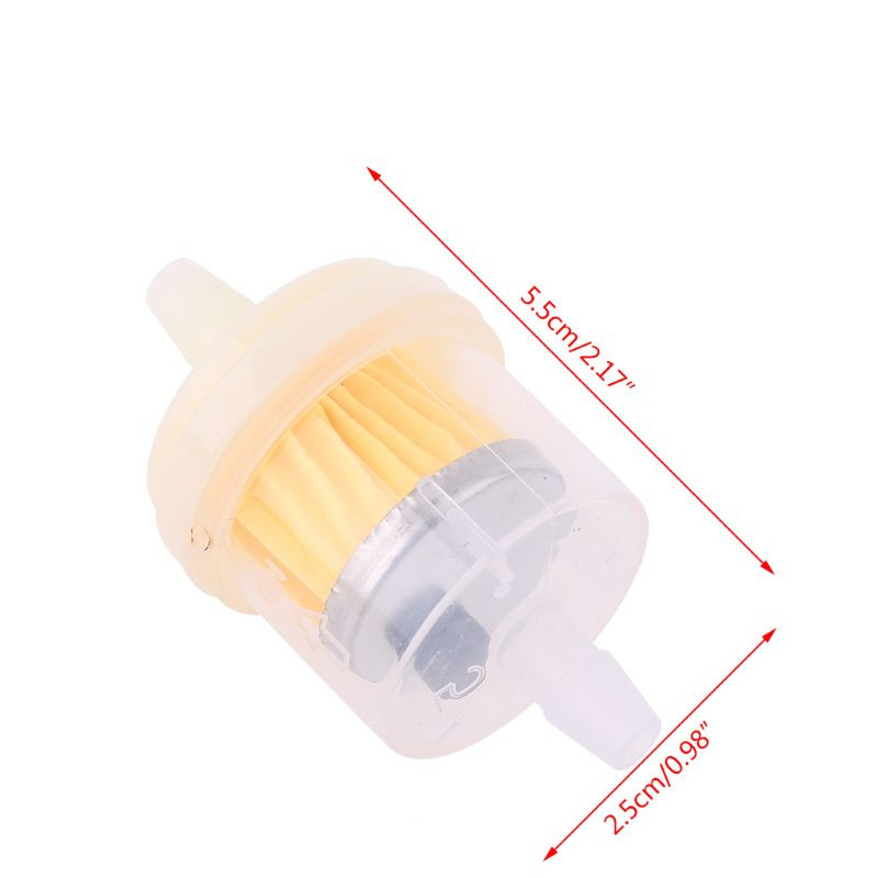 10x 4/25`` 4mm voolik Mootorratta tõukeratta bensiinifilter läbipaistev sisemine gaas kütus Uus