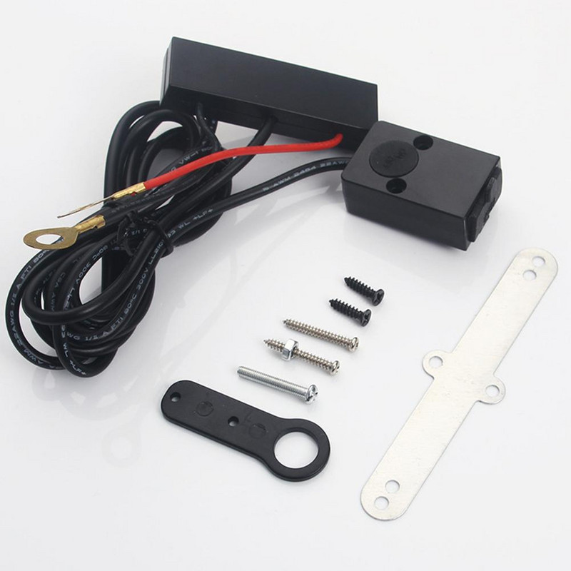 Încărcător pentru telefon pentru motociclete, 5V 3A, Adaptor cablu USB pentru ghidon, încărcare rapidă, cu indicator de comutator pentru tableta telefonului mobil