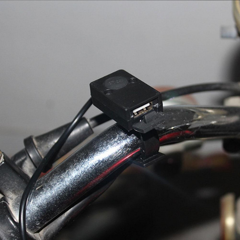 Încărcător pentru telefon pentru motociclete, 5V 3A, Adaptor cablu USB pentru ghidon, încărcare rapidă, cu indicator de comutator pentru tableta telefonului mobil
