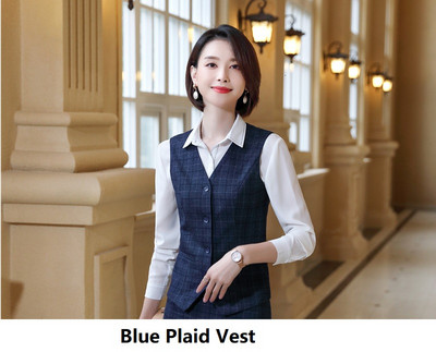 Επίσημα ομοιόμορφα σχέδια Παντελόνια για γυναίκες Επαγγελματικά ρούχα Γυναικεία γραφεία Φθινόπωρο Χειμώνας Επαγγελματικά OL Blazers Fashion καρό