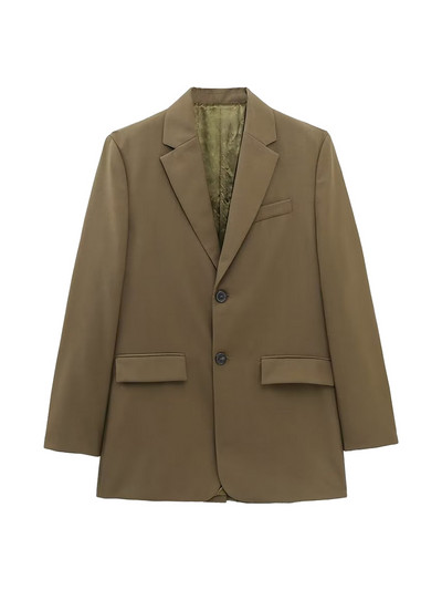 TRAF Femei Fashion Button față Blazer Blazer Strat și Talie Înaltă Cu Curea Pantaloni Femei Seturi Două Piese Mujer