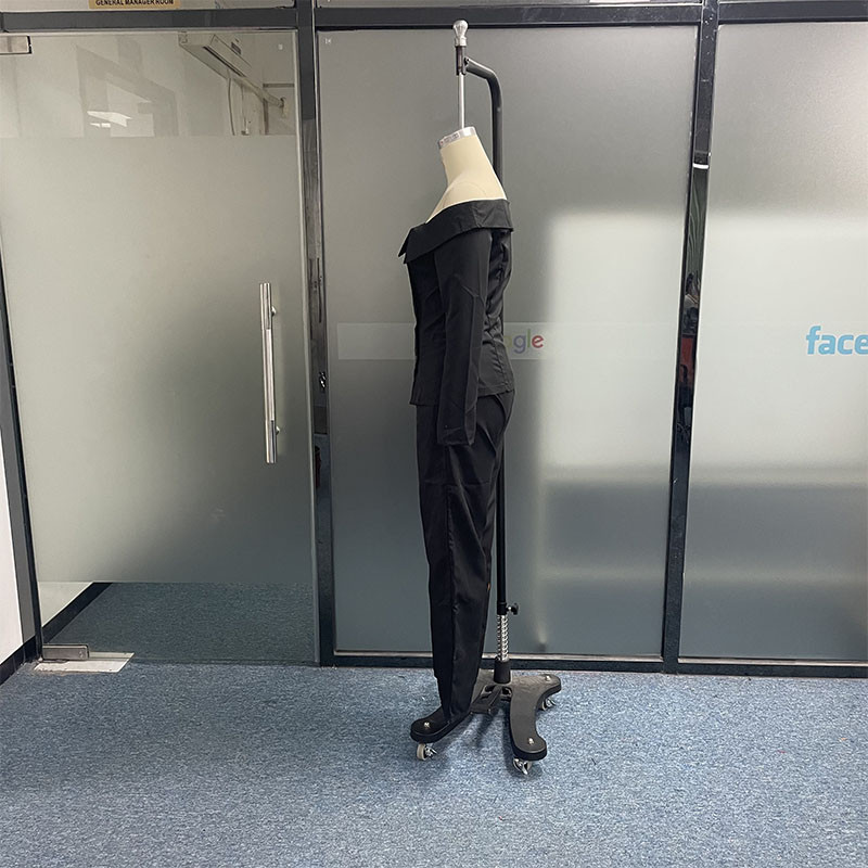 Waytobele Costum din două piese pentru femei, la modă de iarnă, ocazional, solid, cu mânecă lungă, cu un umăr, pantaloni largi, picioare largi, set de pantaloni Streetwear