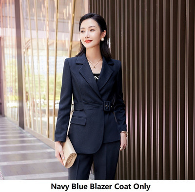 Toamna Iarna Modele de uniforme formale Costume pantaloni cu pantaloni si jachete Palton Stiluri profesionale OL Femei Set de pantaloni blazere