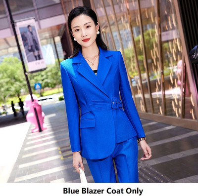 Toamna Iarna Modele de uniforme formale Costume pantaloni cu pantaloni si jachete Palton Stiluri profesionale OL Femei Set de pantaloni blazere