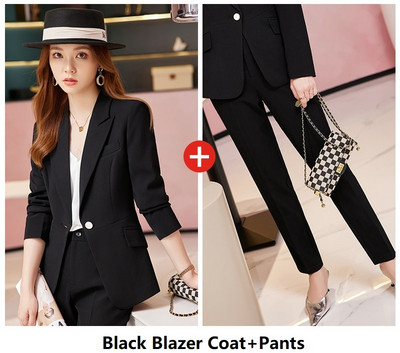 Modele de uniforme formale Costume cu pantaloni pentru femei Imbracaminte de lucru pentru afaceri Costume cu pantaloni si jachete Manta Pantaloni profesionali Blazere