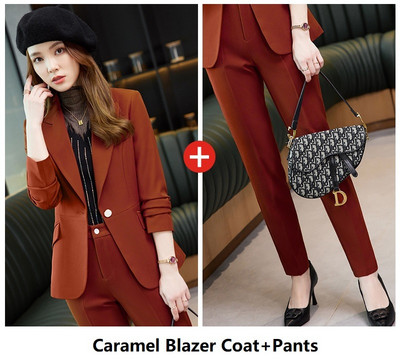 Modele de uniforme formale Costume cu pantaloni pentru femei Imbracaminte de lucru pentru afaceri Costume cu pantaloni si jachete Manta Pantaloni profesionali Blazere