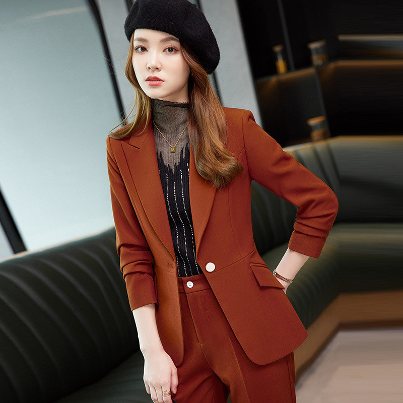 Modele de uniforme formale Costume cu pantaloni pentru femei Imbracaminte de lucru pentru afaceri Costume cu pantaloni si jachete Manta Pantaloni profesionali Blazere