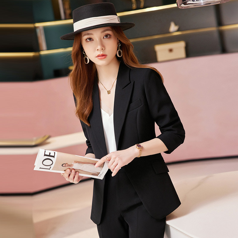 Modele de uniforme formale Costume cu pantaloni pentru femei Imbracaminte de lucru pentru afaceri Costume cu pantaloni si jachete Manta Pantaloni profesionali Blazere