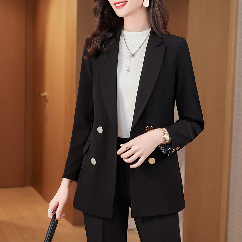 Tesatura de înaltă calitate, modele de uniforme formale, costume cu pantaloni, toamnă, iarnă, femei, îmbrăcăminte profesională de afaceri, stiluri OL, set de blazere