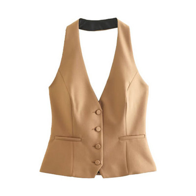 Toamnă și iarnă noile femei versatile, blazer subțire, casual și vestă cu gât, pantaloni cu talie înaltă