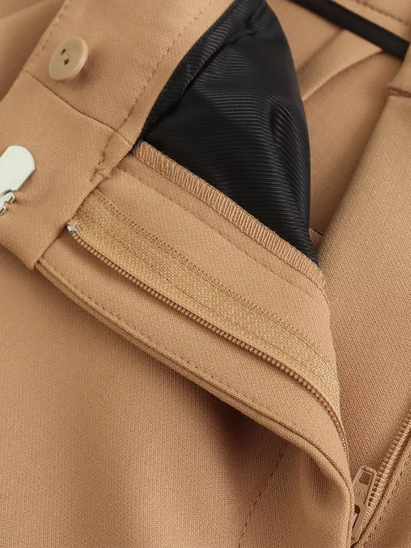 Toamnă și iarnă noile femei versatile, blazer subțire, casual și vestă cu gât, pantaloni cu talie înaltă