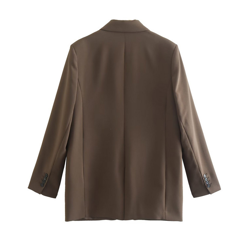 PB&ZA Costum pentru femei Blazere și pantaloni 2022, la modă, stil retro, unisex, solid, toamnă, set de îmbrăcăminte pentru femei, haine largi 2761248