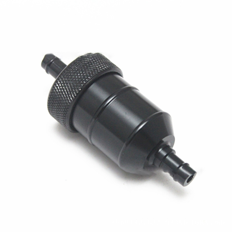 Filtru universal de 8 mm pe benzină, pe gaz, pentru curățarea filtrului de combustibil, din aliaj de aluminiu, pentru motocicletă, groapă, motocicletă, ATV, ulei, gaz, benzină, filtru de ulei