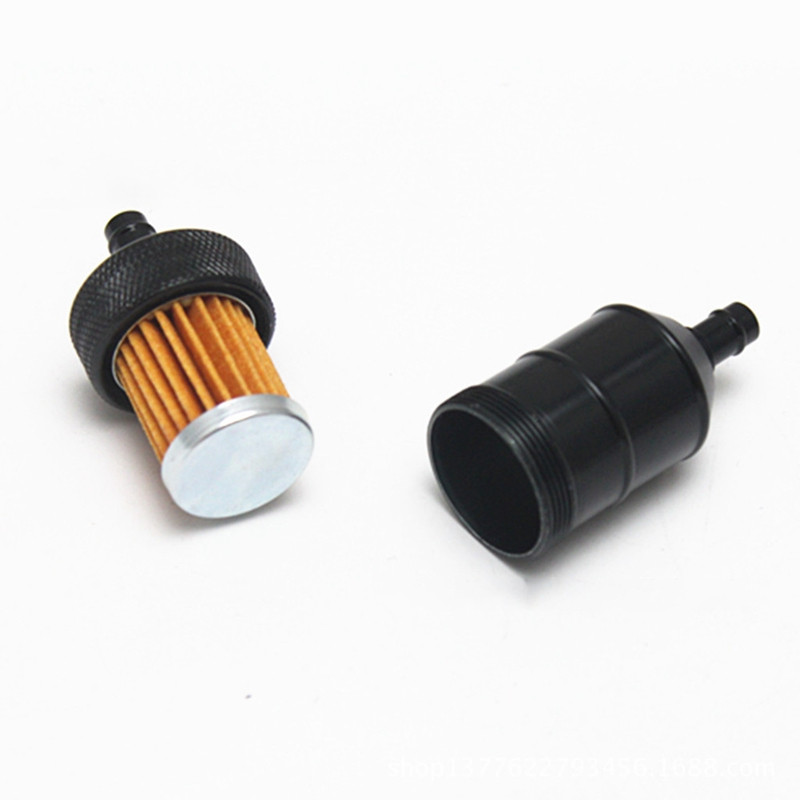 Filtru universal de 8 mm pe benzină, pe gaz, pentru curățarea filtrului de combustibil, din aliaj de aluminiu, pentru motocicletă, groapă, motocicletă, ATV, ulei, gaz, benzină, filtru de ulei