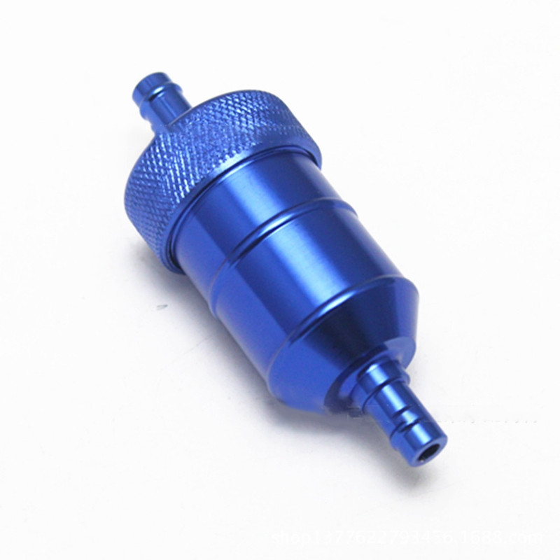 Filtru universal de 8 mm pe benzină, pe gaz, pentru curățarea filtrului de combustibil, din aliaj de aluminiu, pentru motocicletă, groapă, motocicletă, ATV, ulei, gaz, benzină, filtru de ulei