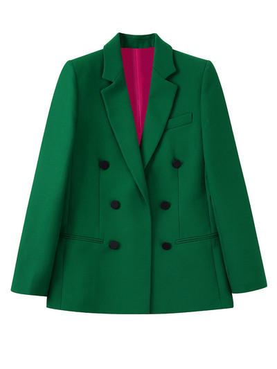 XNWMNZ 2022 pentru femei, la modă, la două piese, verde, blazer verde, sau pantaloni cu fermoar lateral cu talie înaltă, seturi de două piese șic pentru femei