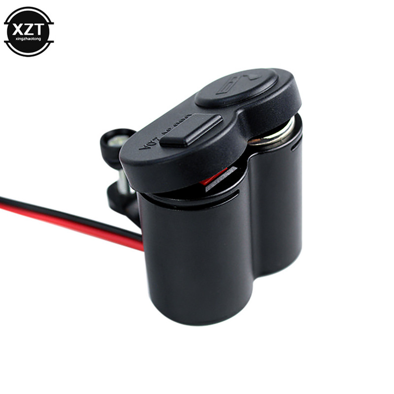 Încărcător USB rezistent la apă Kit priză de încărcare pentru motociclete cu cablu de brichetă Comutator pornit/oprit Usb impermeabil 12V 45V