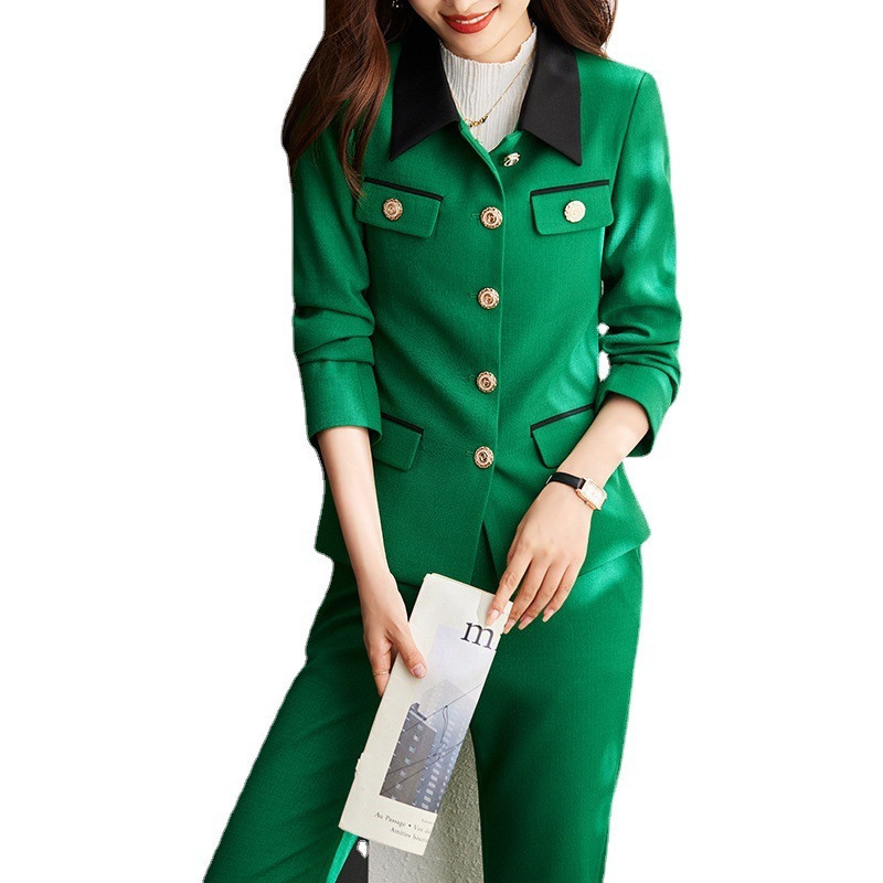 Toamnă Iarnă Costume de afaceri pentru femei cu pantaloni și jachete haine pentru birou, haine de lucru, pantaloni, set de pantaloni, blaze, doamne